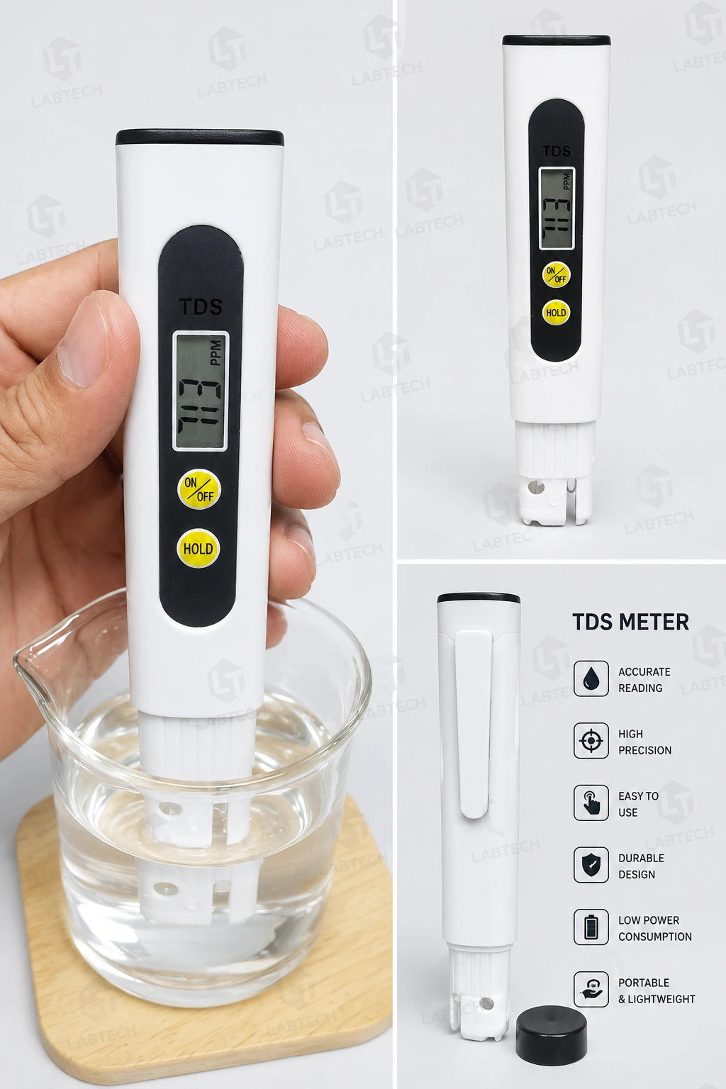 Digital TDS Meter | Portable Water Quality Tester | 0–9990 PPM