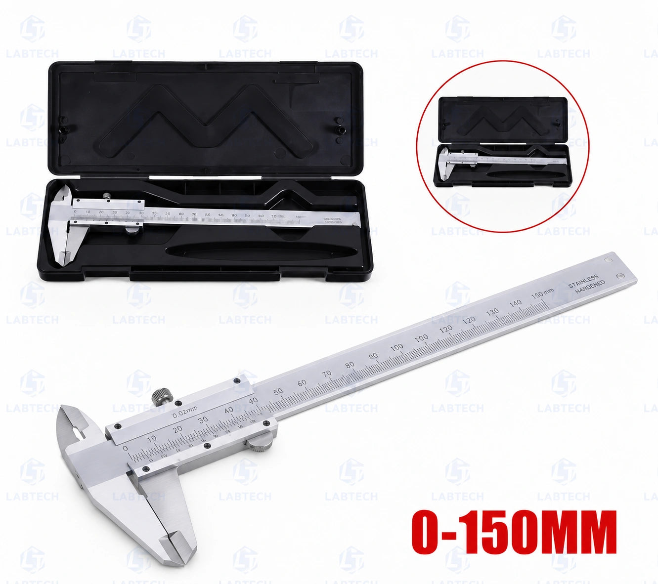 Manual Vernier Caliper 6 Inch (150mm) Stainless Steel Precision Measuring Tool