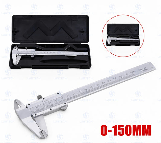 Manual Vernier Caliper 6 Inch (150mm) Stainless Steel Precision Measuring Tool