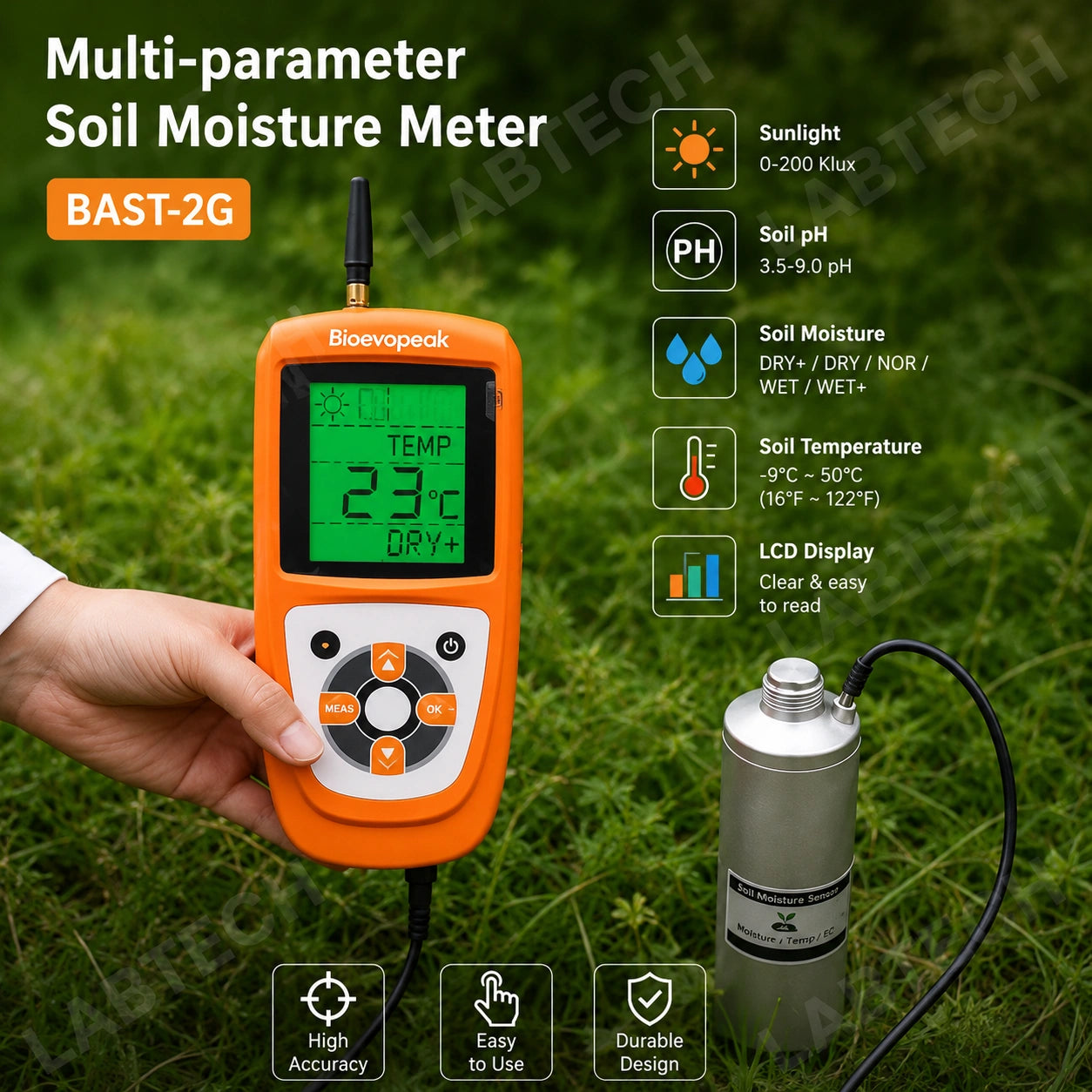 Multi-parameter Soil Moisture Meter; BAST-2G