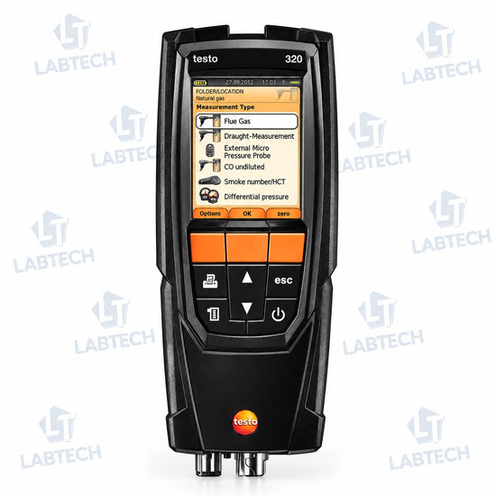 Testo 320 Flue Gas Analyzer with O₂ Sensor – 0632 3220