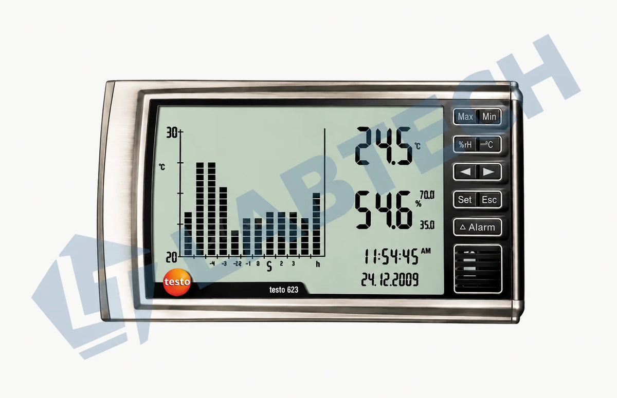 Testo 623 Thermohygrometer – Digital Temperature & Humidity Monitor with 90-Day Data History