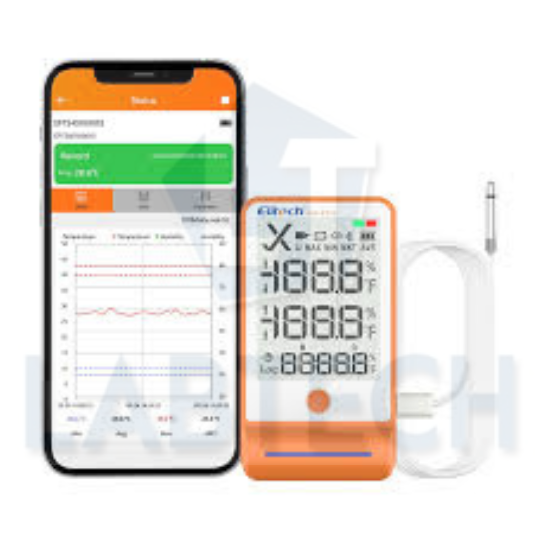Elitech Bluetooth Thermometer Data Logger Temperature with Shadow Data 100000 Points Data Storage Export, Pharmacy Vaccine DDL Calibration Certificate, MAX MIN AVR MKT GSP-6Pro-GLE