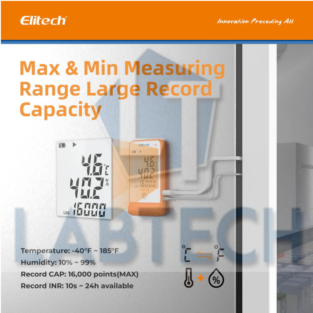 Elitech GSP6 Temperature & Humidity Datalogger