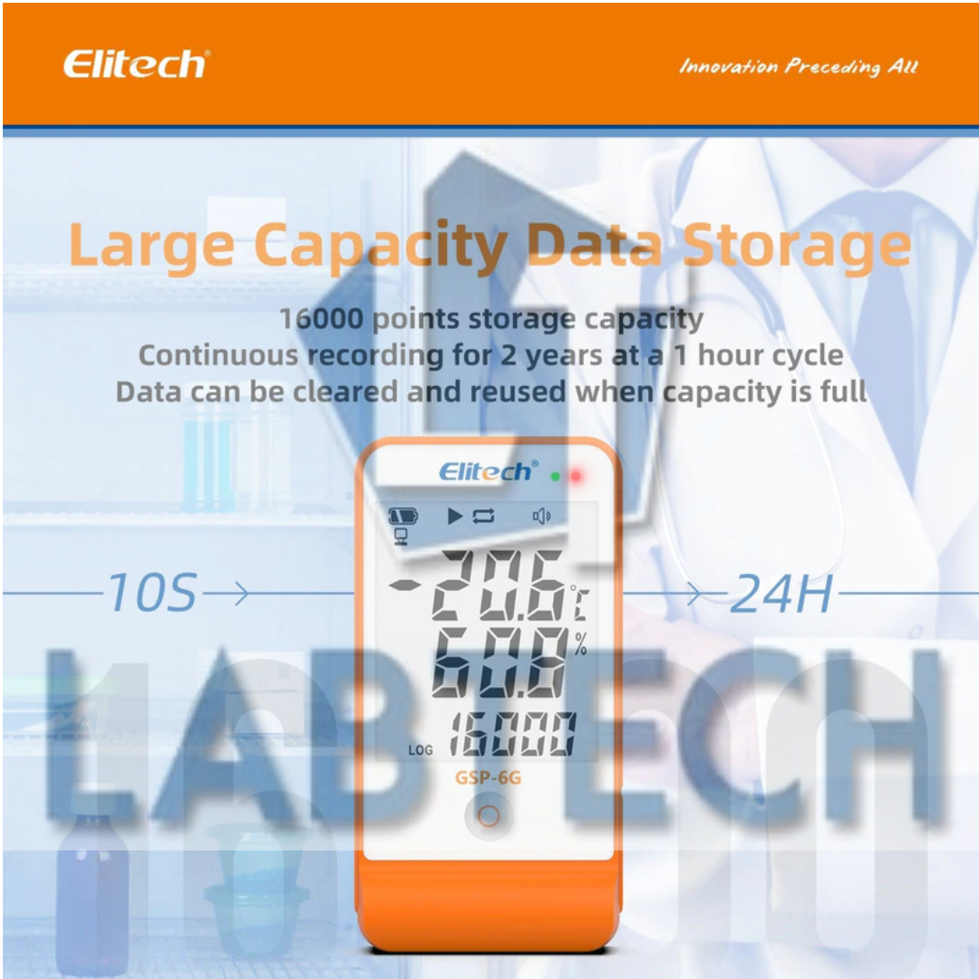 Elitech GSP6 Temperature & Humidity Datalogger