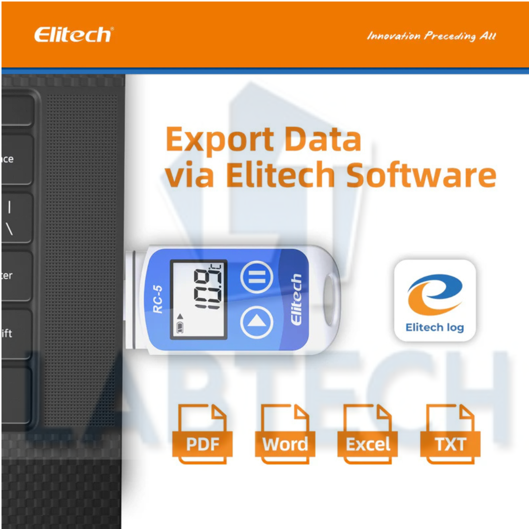 Elitech RC-5 USB Temperature Data Logger with 32000 Recording Points