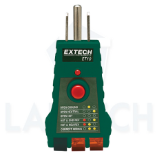 Extech ET10 GFCI Receptacle Tester