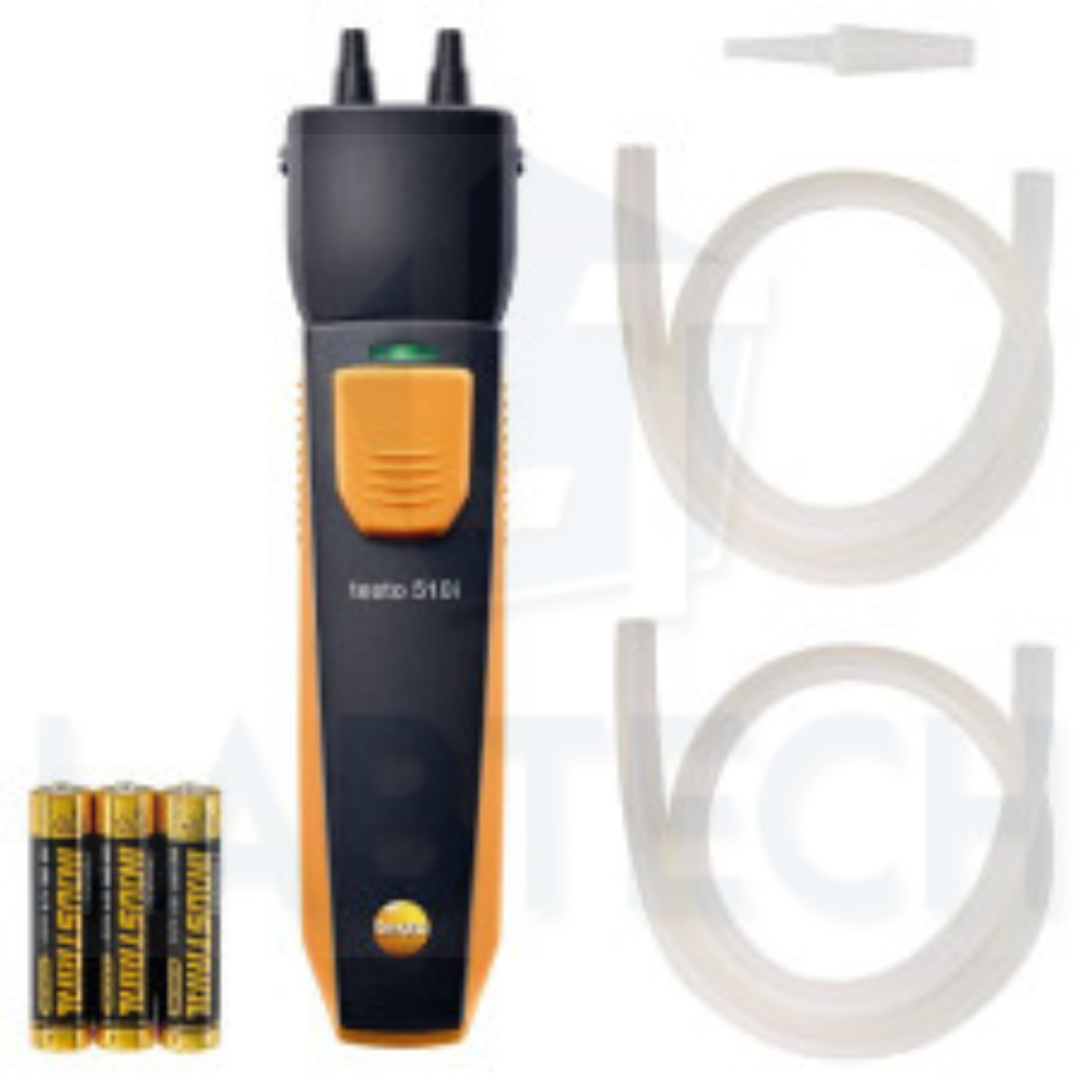 Testo 510i Differential Pressure Gauge Operated with Smartphone