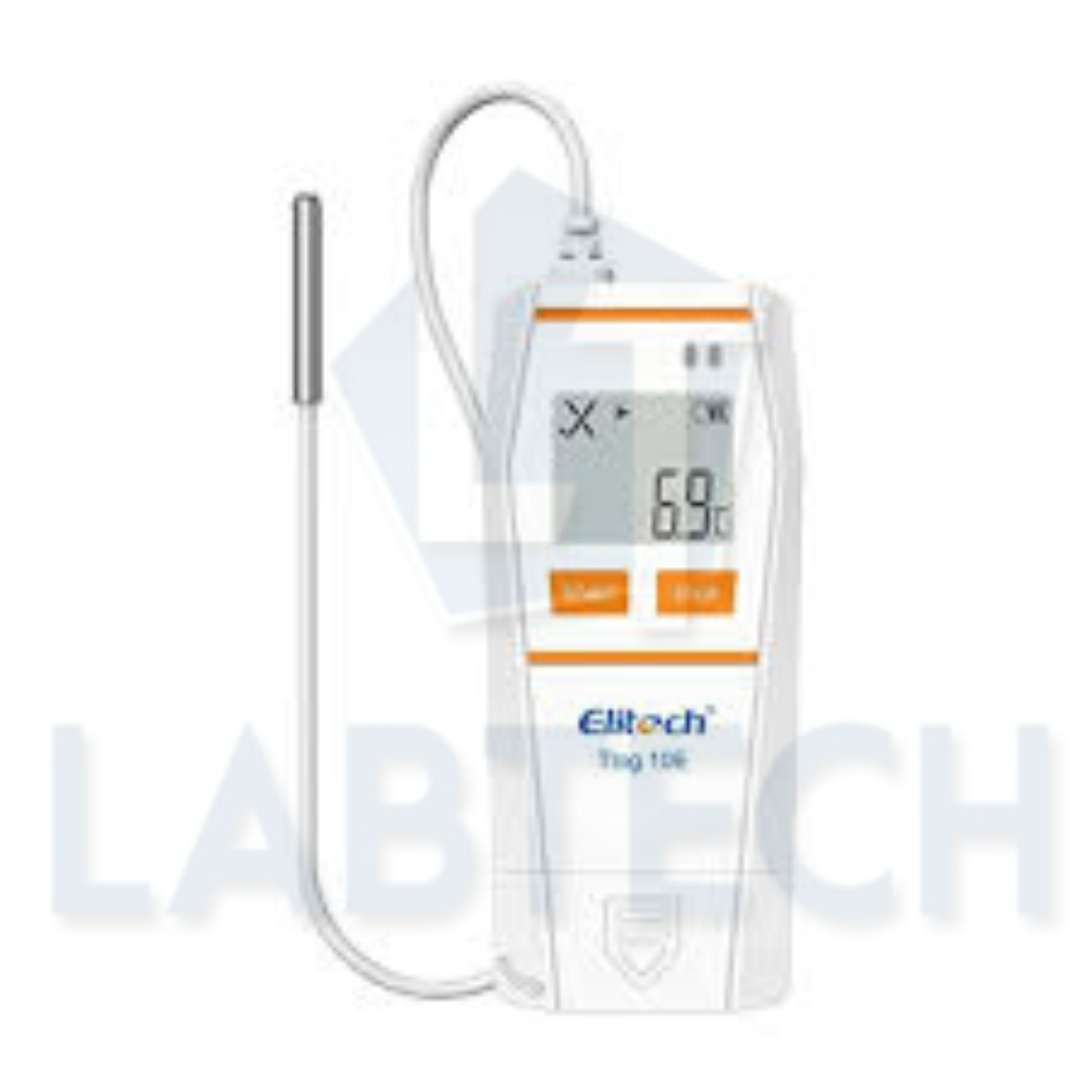 Elitech Tlog 10E Digital Temperature Data Logger Reusable Temperature Recorder PDF Report USB Port 32000 Points with External Temperature Probe