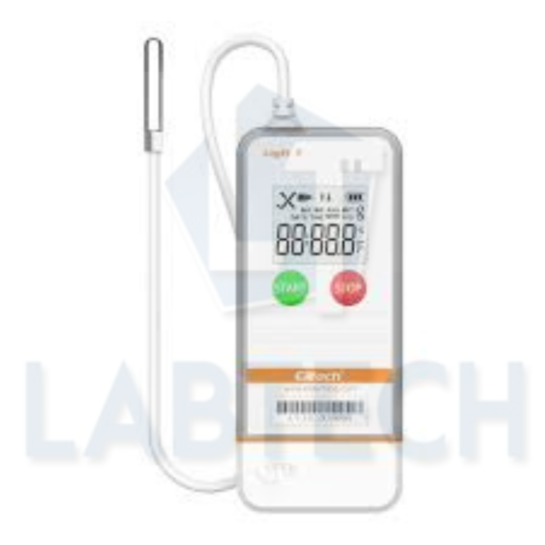 Elitech USB Digital Temperature Data Logger with External Probe Reusable Recorder with Shadow Data 32000 Points , Auto PDF/ CSV Report, for Windows/MacOS, Refrigerator Thermometer LogEt5TE