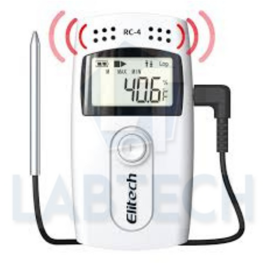 Elitech RC-4 Temperature Data Logger with External Temp Sensor Audio Alarm