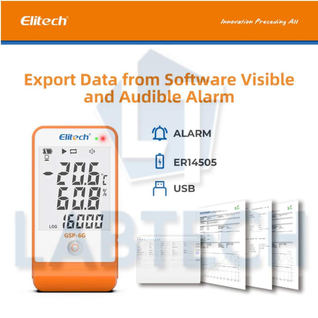 Elitech GSP6 Temperature & Humidity Datalogger