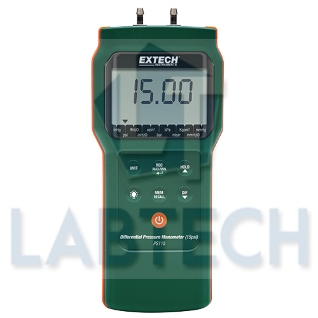Extech PS115 Differential Pressure Manometer (15psi)