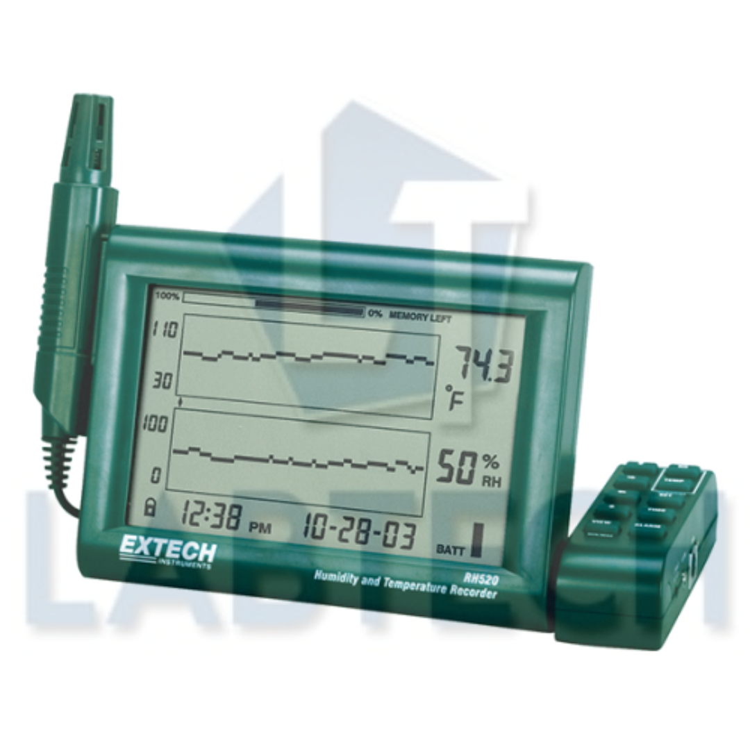 Extech RH520A-220 Humidity+Temperature Chart Recorder – LABTECH Pakistan