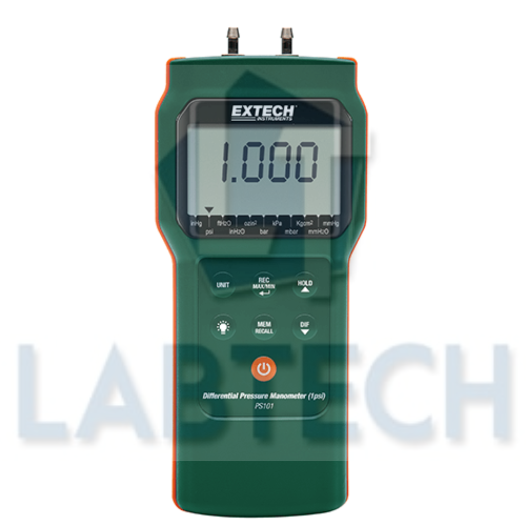 Extech PS101 Differential Pressure Manometer (1psi) – LABTECH Pakistan