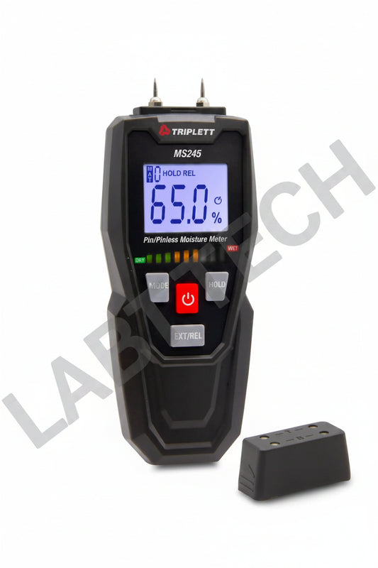 Pin/Pinless Moisture Meter with visual led moisture indicator- (MS245)