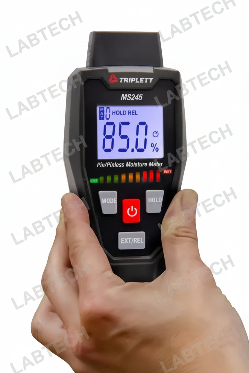 Pin/Pinless Moisture Meter with visual led moisture indicator- (MS245)
