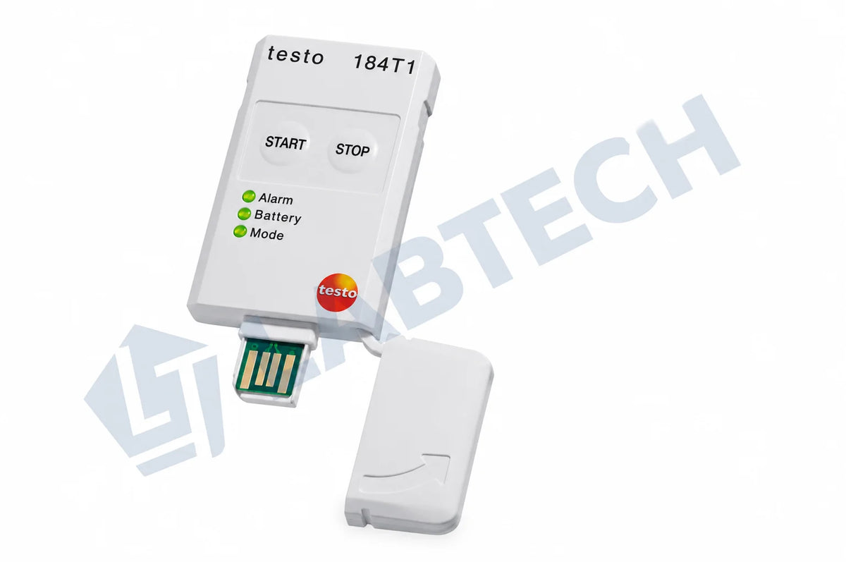 Testo 184 T1 Temperature Data Logger – Short-Term USB Temperature Data Logger for Cold Chain Monitoring